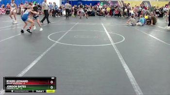 80 lbs Round 5 (8 Team) - Jordon Bates, Louisville WC vs Ryker Leonard, Rogue Wrestling