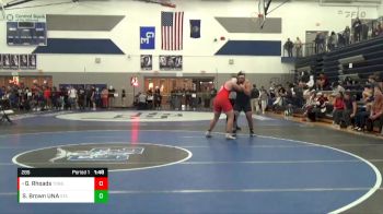 285 lbs Round 3 - Gavin Rhoads, Tonganoxie vs Steven Brown UNA, St Thomas Aquinas