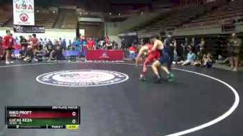 160 lbs Placement Matches (16 Team) - Niko Proft, TCWA vs Lucas Reza, OCWA