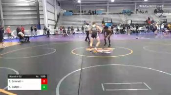 132 lbs Prelims - Zane Grinnell, PA vs Kyren Butler, OH