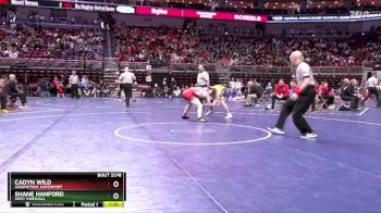 2A-138 lbs Quarterfinal - Shane Hanford, West Marshall vs Cadyn Wild, Assumption, Davenport