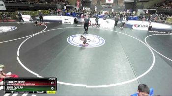 53 lbs Cons. Round 4 - Zion Quilpa, California vs Harley Seide, San Clemente Youth Wrestling