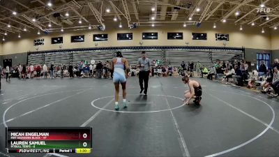 140 lbs Round 2 (4 Team) - Micah Engelman, Mat Assassins Black vs Lauren Samuel, PitBull Terps