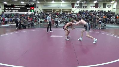 JV-11 lbs Cons. Semi - Eli Klostermann, Western Dubuque vs Brady Hoover, Xavier, Cedar Rapids