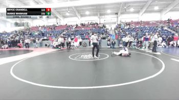 144 lbs Cons. Round 5 - Bryce Crandell, American Leadership Academy - Gilbert North vs Burke Whinham, Syracuse