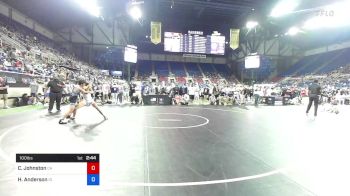 100 lbs Rnd Of 32 - Cade Johnston, California vs Hunter Anderson, Idaho