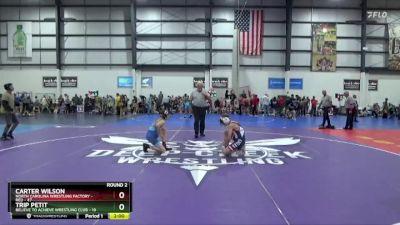 106 lbs Round 2 (4 Team) - Carter Wilson, NORTH CAROLINA WRESTLING FACTORY - RED vs Trip Petit, BELIEVE TO ACHIEVE WRESTLING CLUB