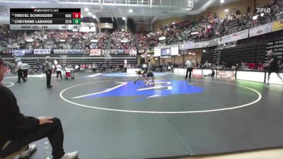 125 lbs Cons. Round 3 - Cheyenne LaBarge, St. Francis HS vs Tristel Schroeder, Haven HS