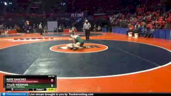 2 lbs Cons. Round 1 - Nate Sanchez, Chicago (St. Ignatius College Prep) vs Tyler Weidman, Grayslake (Central)