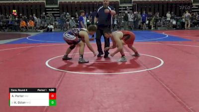 186 lbs Cons. Round 4 - Kaiden Dolan, Mine Yard Dogs Wrestling Club vs Anthony Porter, Mandan Wrestling