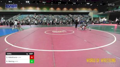 100 lbs Final - Diamond Kekahuna, FLOW Academy vs Rio Rening, Wright Wrestling Academy