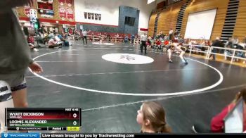 120 lbs Cons. Round 2 - Wyatt Dickinson, Worland vs Loomis Alexander, Greybull/Riverside