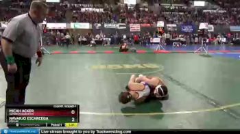 Champ. Round 1 - Micah Acker, Superior/Alberton vs Navarjo Escarcega, Poplar