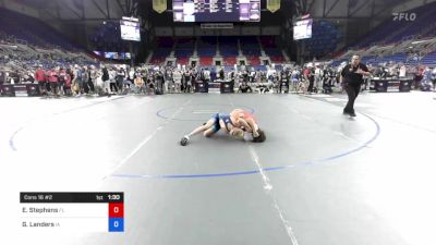 100 lbs Cons 16 #2 - Everett Stephens, Florida vs Gavin Landers, Iowa