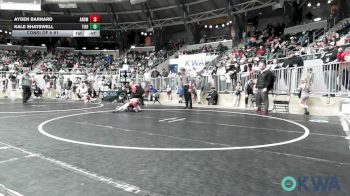 75 lbs Consi Of 8 #1 - Ayden Barnard, ARDMORE TAKEDOWN CLUB vs Kale Shatswell, Tiger Trained Wrestling