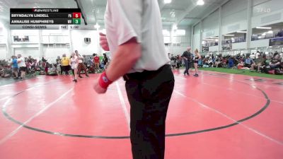 114-125 lbs Consolation - Bryndalyn Lindell, PA vs Annalise Humphreys, WV