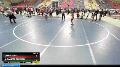 98 lbs Champ. Round 2 - Tyrese Usry, WI vs Alexander Depratti, CT