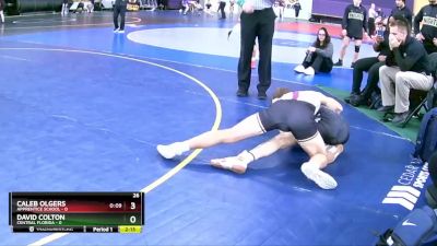 125 lbs Round 1 (8 Team) - Caleb Olgers, Apprentice School vs David Colton, Central Florida