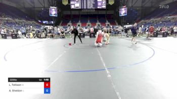 220 lbs Cons 16 #1 - Logan Tollison, Michigan vs Asher Sheldon, Illinois