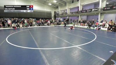 155 lbs Cons. Sub-semis - Madison Sherman, Sons Of Atlas Wrestling Club vs Ciel Sattler, Team Idaho Wrestling Club