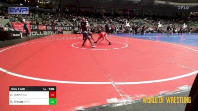 85 lbs Semifinal - Boaz Diaz, Big Game Wrestling Club vs Kaedrick Brown, American Dream Wrestling Club