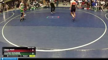 99 lbs Quarterfinal - Hunter McMurdie, Payson Lions Wrestling Club vs Trayl Moat, Millard