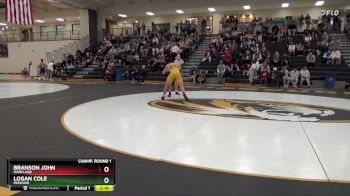 174 lbs Champ. Round 1 - Logan Cole, Missouri vs Branson John, Maryland