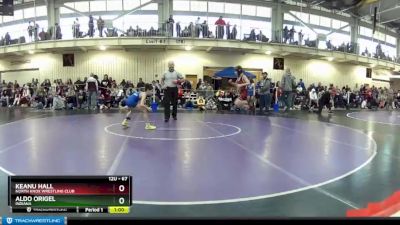 67 lbs Cons. Round 1 - Aldo Origel, Indiana vs Keanu Hall, North Knox Wrestling Club