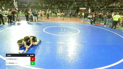 75 lbs Round Of 16 - Connor DePersis, F.l.o.w. vs Cayden Wadle, Nhwc