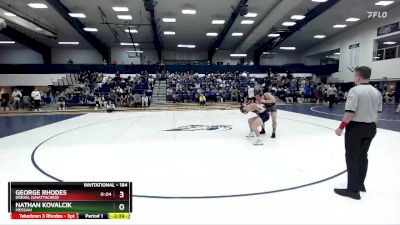 184 lbs Champ. Round 2 - Nathan Kovalcik, Messiah vs George Rhodes, Drexel (Unattached)