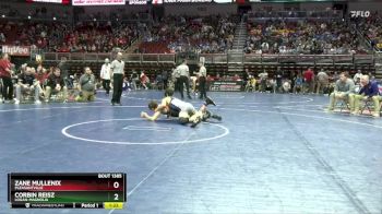 1A-144 lbs Quarterfinal - Corbin Reisz, Logan-Magnolia vs Zane Mullenix, Pleasantville