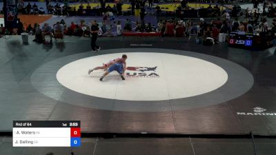 175 lbs Rnd Of 64 - Adam Waters, PA vs Jack Dalling, CA