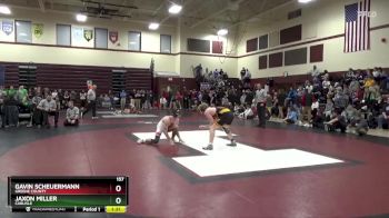 157 lbs 3rd Place Match - Gavin Scheuermann, Greene County vs Jaxon Miller, Carlisle