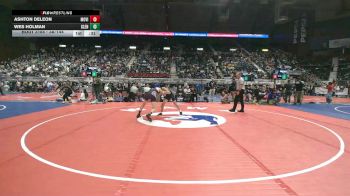 3A-144 lbs Cons. Round 1 - Ashton DeLeon, Mountain View vs Wes Holman, Glenrock
