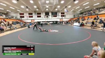115 lbs Cons. Semi - Hunter Craft, Greybull MS vs Brayden Marchetti, Lander Middle School
