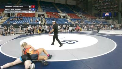115 lbs Cons. Sub-rd Of 32 - Cadence Crookston, Montana vs MacKynzie Bilbrey, North Carolina