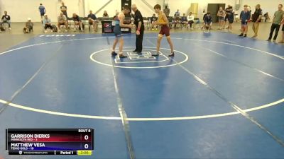 114 lbs Round 2 (8 Team) - Garrison Dierks, Minnesota Red vs Matthew Vesa, Texas Gold