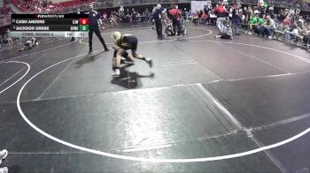 125 lbs Cons. Round 4 - Cash Anders, Crawford Jr. Wrestling vs Jackson Grebe, Gretna Youth Wrestling Club