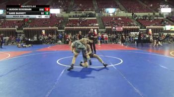 130 lbs Cons. Round 3 - Gabe Bassett, Mizfitz vs Jaxson Schumann, Minot High School