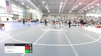 95 lbs Quarterfinal - Drake McClure, Quest School Of Wrestling vs Austin Carfley, Young Guns Blue