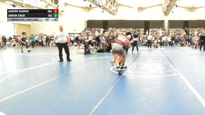 150-I lbs Round Of 16 - Jasper Sarkis, Prime Wrestling Club vs Justin Cruz, Paulsboro