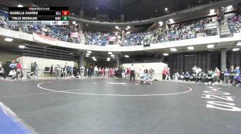 100 lbs Champ. Round 2 - Felix Morales, Unattached vs Isabella Castro, Unattached