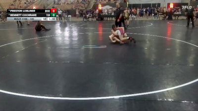 140 lbs Champ. Round 1 - Bennett Cochrane, TCWC vs Preston Lobliner, Big Red Wrestling Club