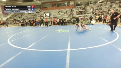 53 kg Cons. Semis - Clare Booe, West Point Wrestling Club vs Kinzie Williams, Sanderson Wrestling Academy