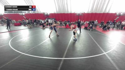 165 lbs Cons. Quarters - Conner Giedd, Heartland Wrestling Academy vs Caden Staab, Mn Elite