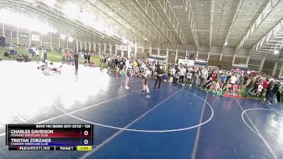 126 lbs Quarterfinal - Charles Davidson, Cougars Wrestling Club vs Tristan Zorzakis, Charger Wrestling Club