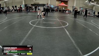 40 lbs Quarterfinal - Cannon Deegan, Woodlawn Wolfpack vs Everett Arnold, Warriors