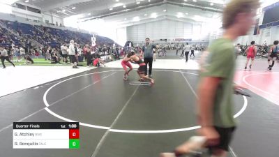 144 lbs Quarterfinal - Gavin Atchley, River Valley Dust Devil vs Raul Ronquillo, Falcon Wrestling Club