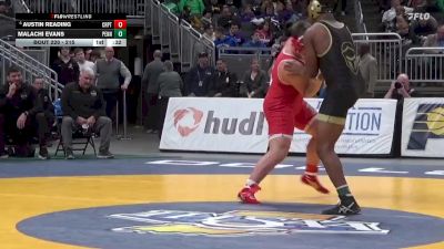 215 lbs Cons. Round 1 - Austin Reading, Crown Point vs Malachi Evans, Penn