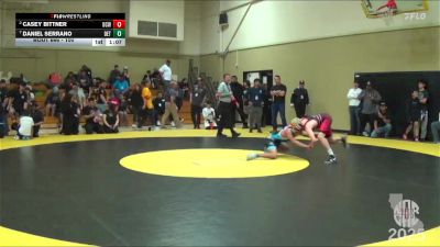 100 lbs Quarterfinal - Daniel Serrano, Dethrone vs Casey Bittner, DCWA